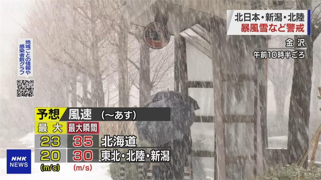 強烈低氣壓影響北海道 日本海沿岸續降暴雪life生活網