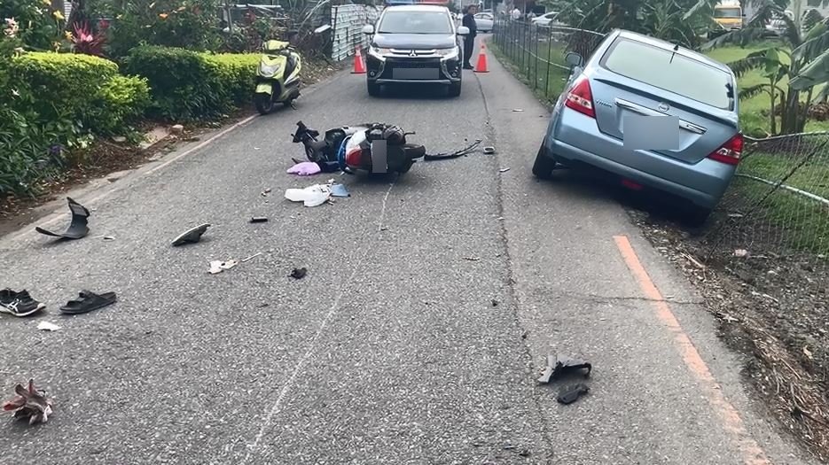 快新聞／台東離奇車禍 騎士遭婦人開車相撞飛高2米後重跌蕉園