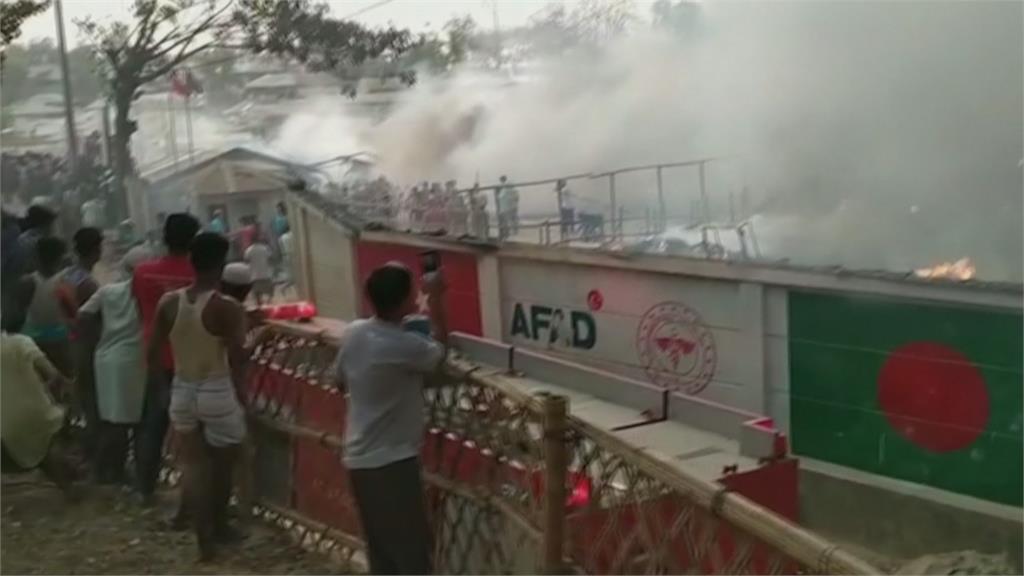 孟加拉難民營近年最嚴重火災 至少5人身亡
