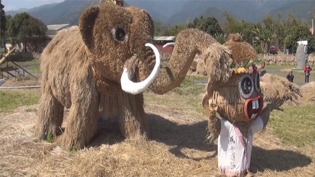 花蓮稻草藝術季 6米高大猩猩超霸！氣大型動物稻草藝術太好拍！