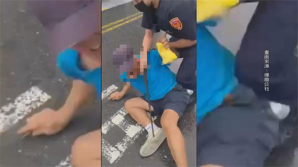 沒戴口罩想進市場被拒絕!男子竟拿出尖錐攻擊警方