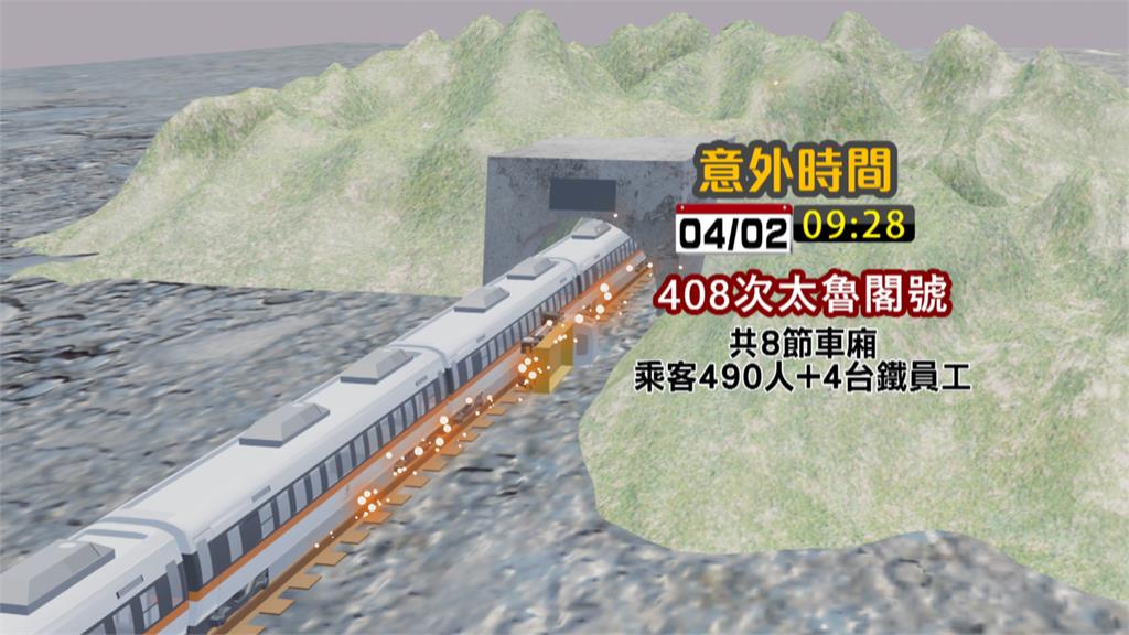 太魯閣號408次列車遭撞出軌  54死156傷悲劇