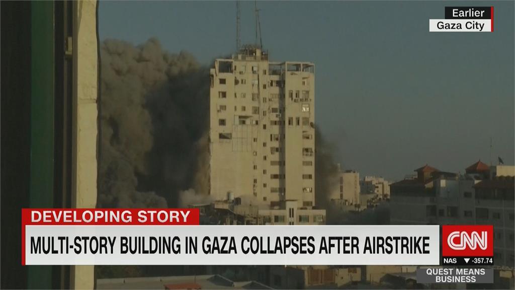 全面開戰　危機倒數！　 以巴交火至少72死　已有3棟迦薩大樓遭炸毀