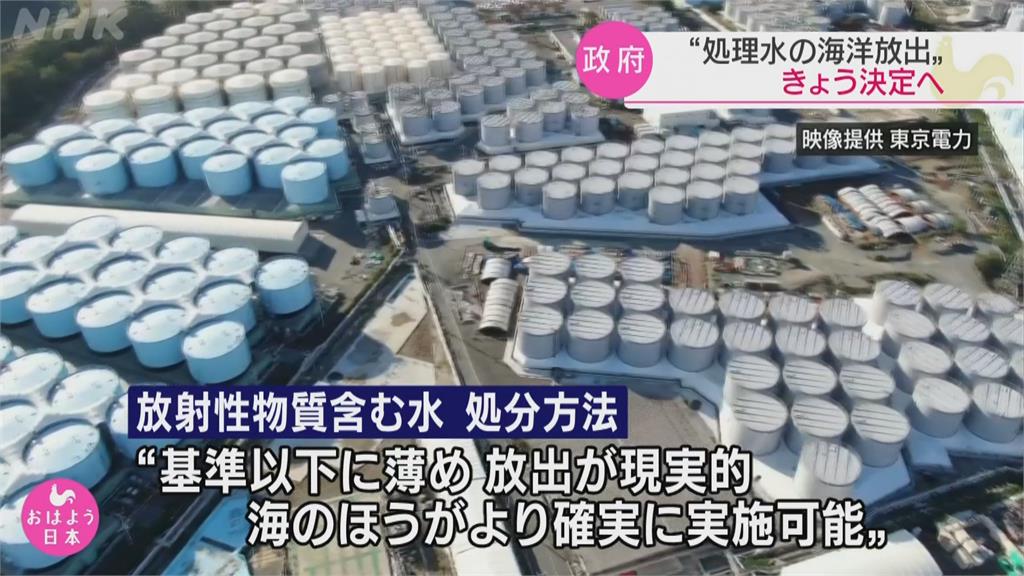 符合安全標準核污水 日本決議直接排入海中