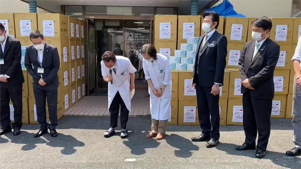 感謝日本贈疫苗　台旅日醫師回送40萬片口罩