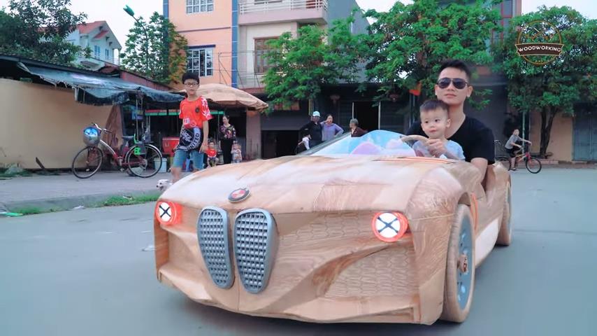 喜歡嗎？爸爸買給你！越南老爸手工打造最狂BMW   全網驚嘆：太神了