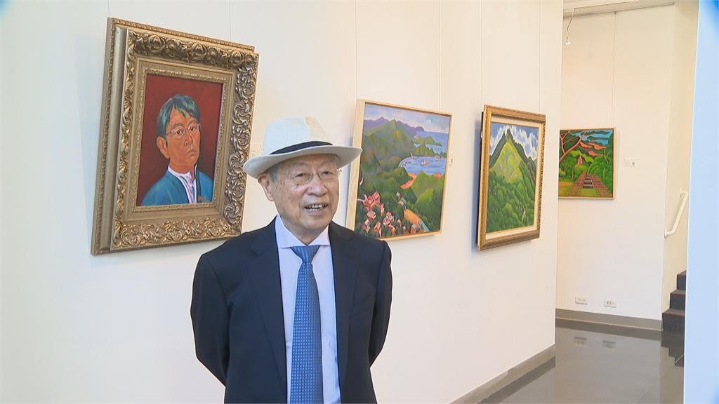 85歲鄭自才晚年投入油畫創作！紀錄台灣之美