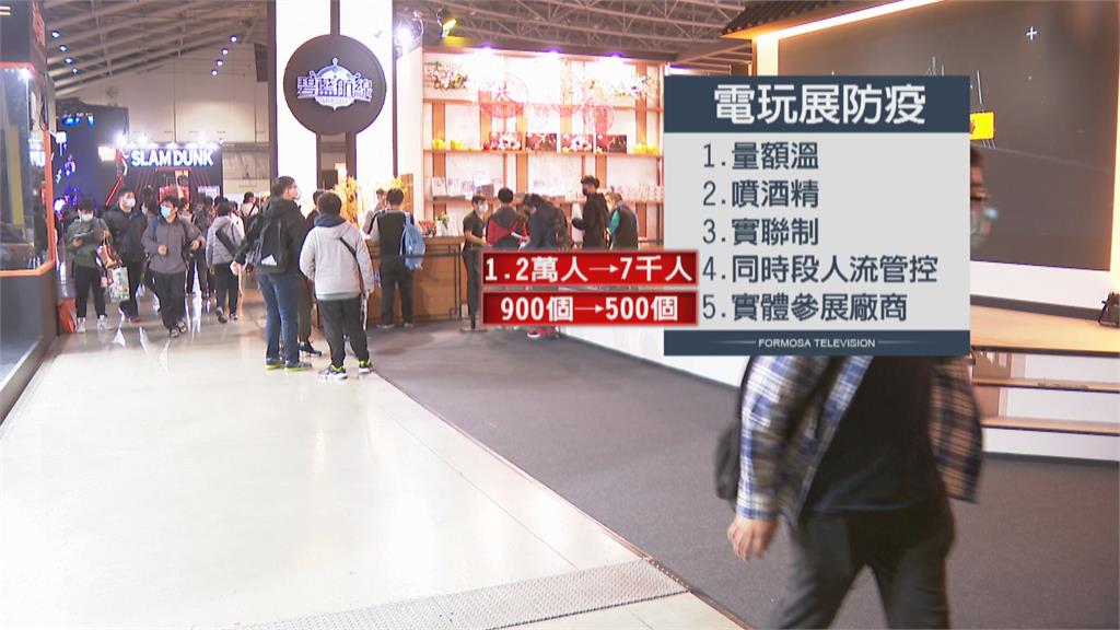 台北電玩展如期辦 進攤位再消毒、戴手環  縮減展位、容留人數減至7千