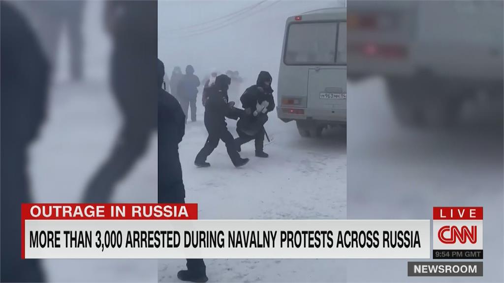 要求釋放納尼瓦！ 俄羅斯1.5萬人上街示威、3500人被捕