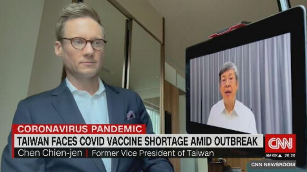 CNN問是否因政治拒絕中國疫苗？　陳健仁：政治不是評估標準、效力才是