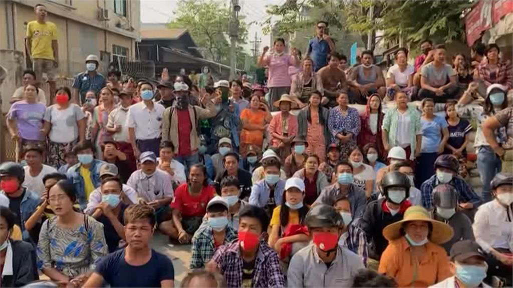 紀念33年前民主烈士 緬甸示威遭鎮壓已5死