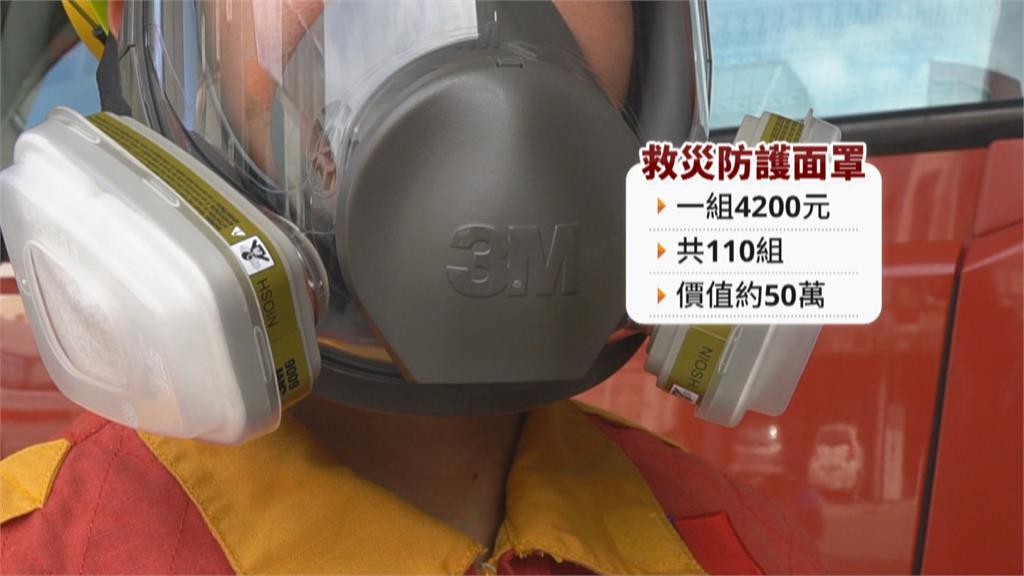 報答救命之恩！太魯閣事故生還者捐防護面罩表心意