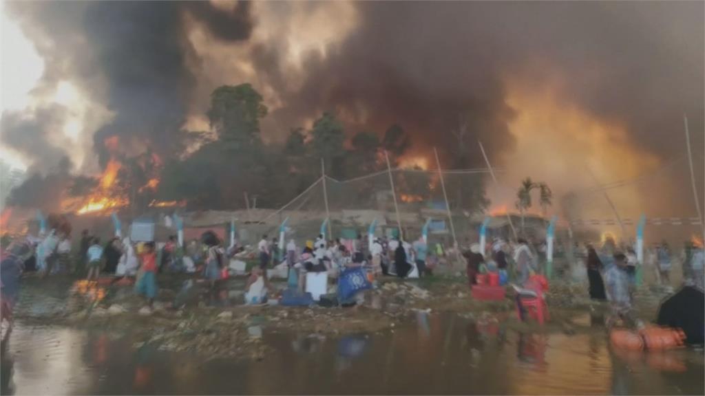 洛興雅難民營大火 15死數百傷醫療站燒光 人間煉獄！急缺各式物資