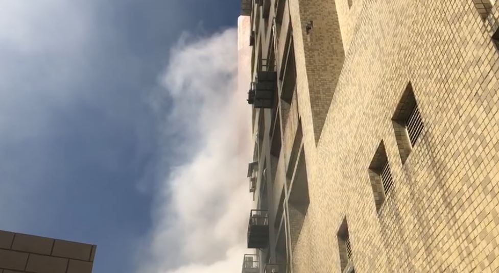 快新聞／海洋大學大樓起火警 地下室堆黑煙四起幸無人傷亡