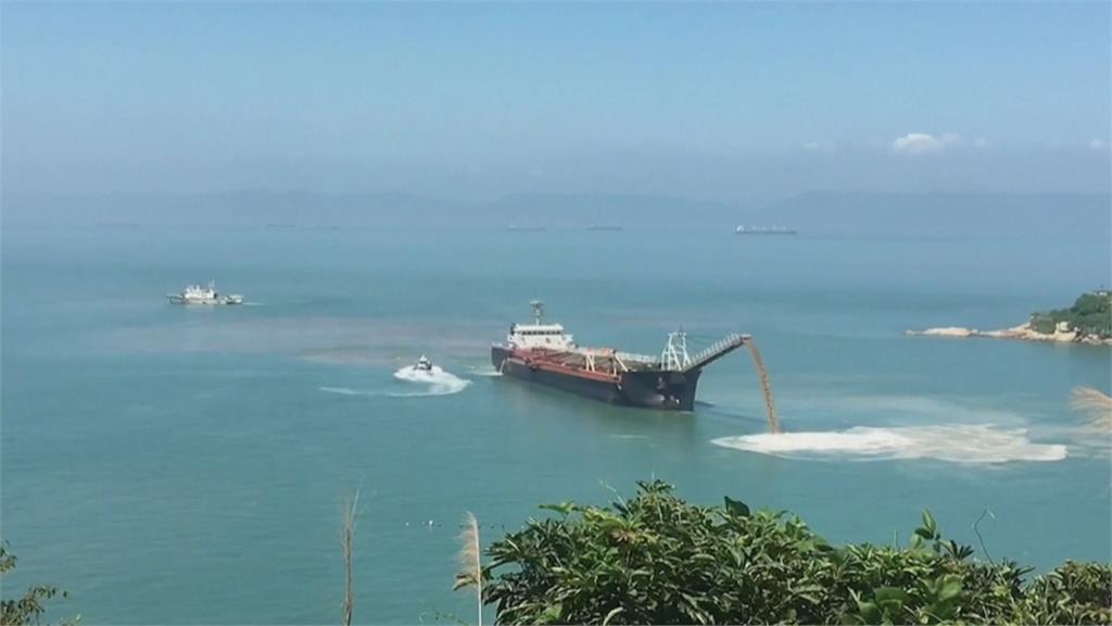 中國採砂船大舉越線到馬祖採砂 引外媒關注