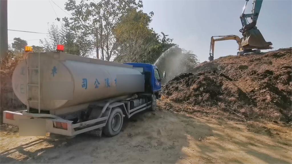 木屑回收廠悶燒兩週釀空污 中埔鄉鄉民抗議