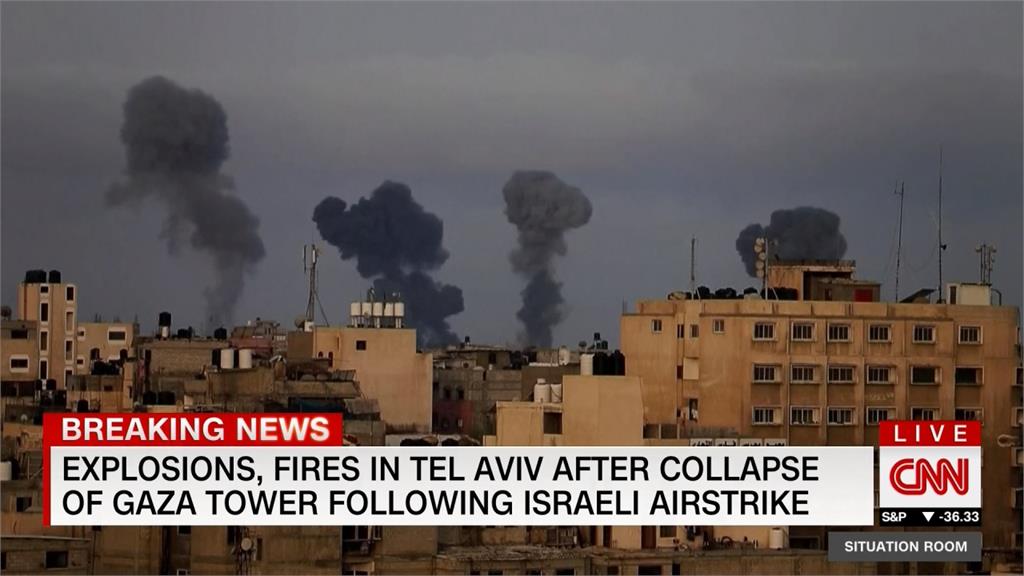 以色列空襲炸迦薩大樓　哈瑪斯反擊射130枚火箭