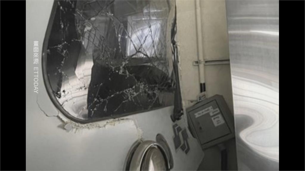 北捷列車維修突移動 撞碎車頭玻璃幸無人傷