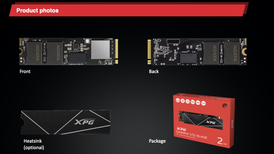 3C／XPG高階PCIe 4.0固態硬碟再添戰力GAMMIX S70 BLADE上市